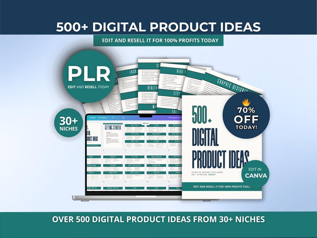 500 Digital Product Ideas to Sell on Etsy PLR, Bestselling Etsy ...