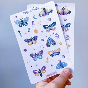 Magischer Motten Sticker Bogen