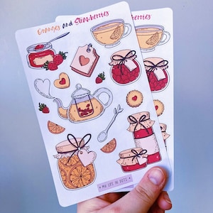 Oranges & Strawberries Sticker Sheet