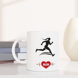 Runner cup running leisure mug race sport jogging cup movement running love hobby running running shoes run runner&#39;s heart