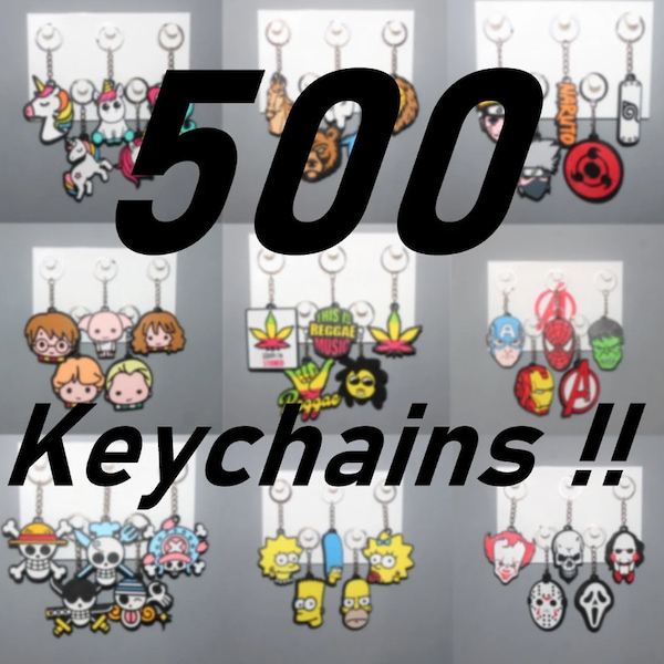 Pack de 500 Portes clés Keychains STL