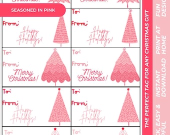 Weihnachten Geschenkanhänger - Printable (Digitaler Download)