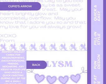 Valentinstag Fill-in-the-Blank Karte - Printable (Digitaler Download)