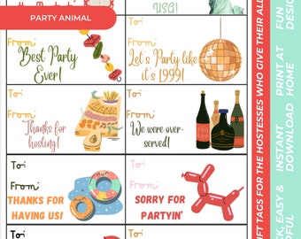 Hostessen Geschenkanhänger - Printable (Digitaler Download)