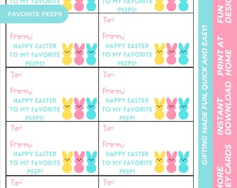 Ostergeschenkanhänger – Printable (Digitaler Download)