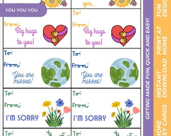 Alle Anlässe Geschenkanhänger - Printable (Digitaler Download)