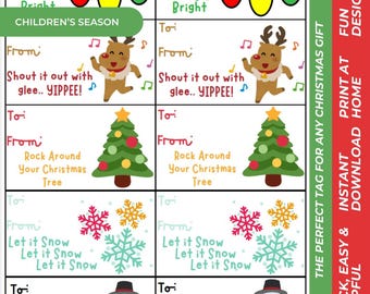 Kinderweihnacht Geschenkanhänger – Printable (Digitaler Download)
