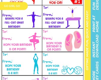 Geburtstag Geschenkanhänger - Printable (Digitaler Download)