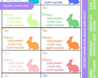Ostern Geschenkanhänger - Printable (Digitaler Download)