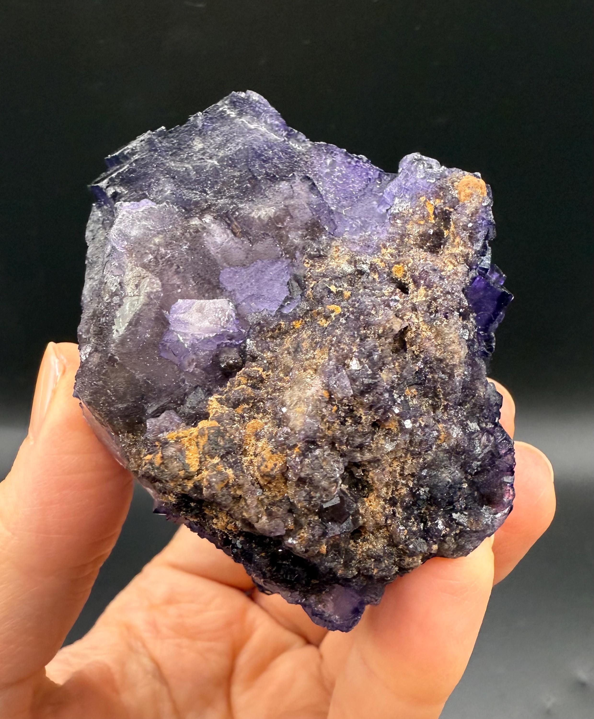 Large Purple Muzquiz Fluorite, La Encantada Mine. Minerals