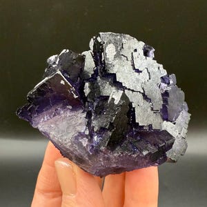 Large Purple Muzquiz Fluorite, La Encantada Mine. Minerals Crystals Rocks