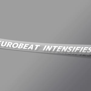 Eurobeat Intensifies Sticker - Car Decal - Anime Vinyl Sticker