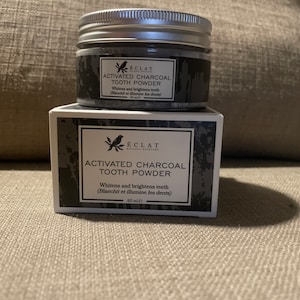 Activated charcoal, tooth powder