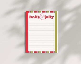 Un bloc-notes Holly Jolly