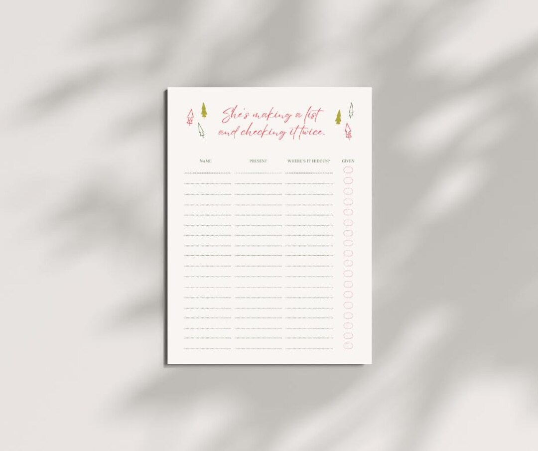 She H Notepad She's Making a List Notepad - Etsy