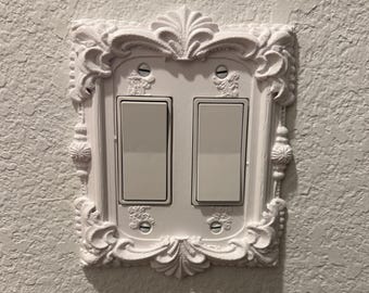 Viktorianische Pracht Lichtschalter Abdeckung, viktorianisches Dekor, Rocker, Eclectic, Vintage, Steckdose, Knebel