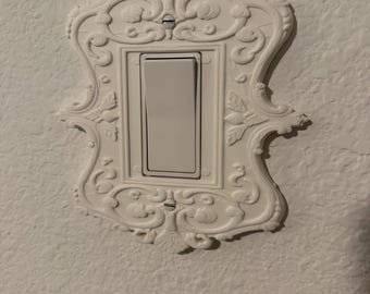 Antieke Victoriaanse kap lichtschakelaar, Victoriaans decor, vintage stijl, eclectisch