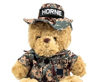 Personalized Marine Teddy Bear