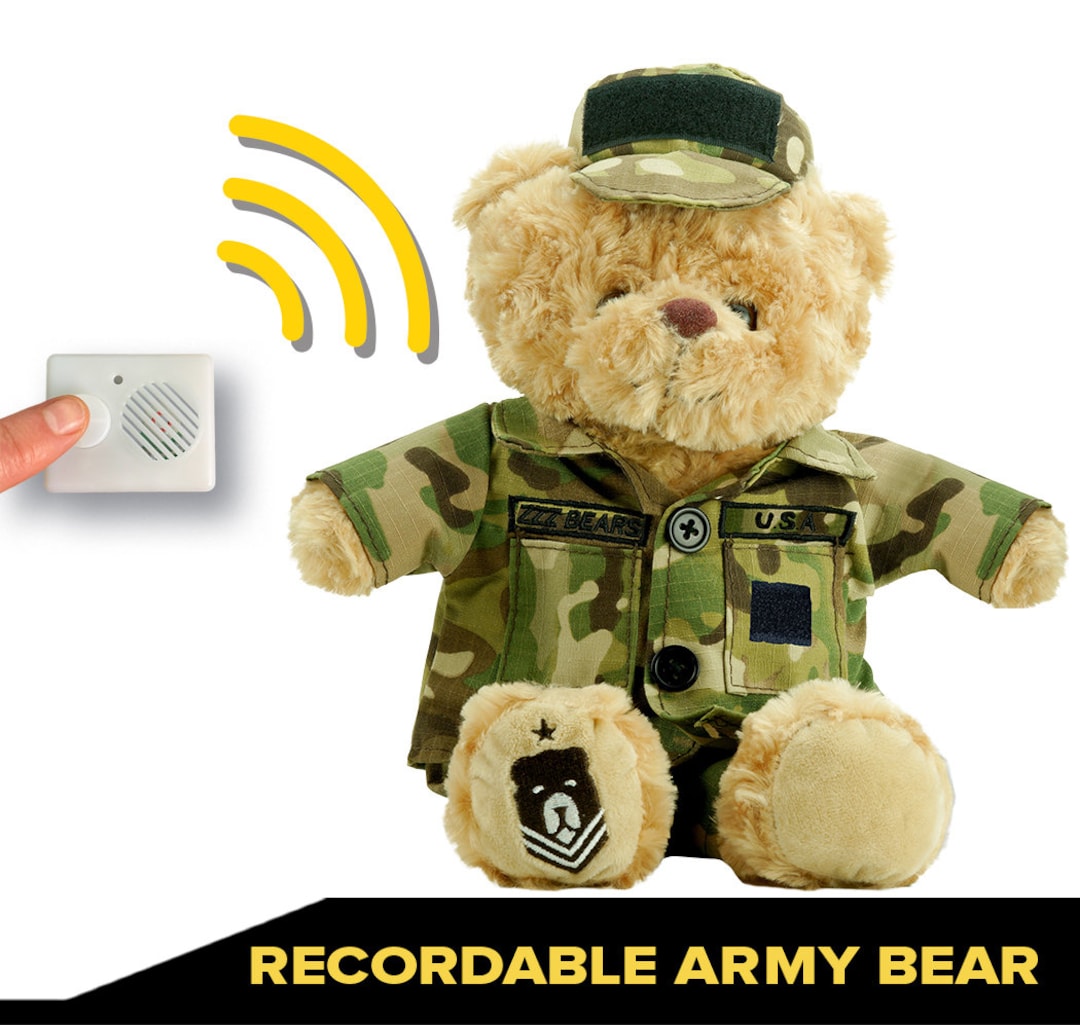 Buy Recordable Army Teddy Bear Online in India
