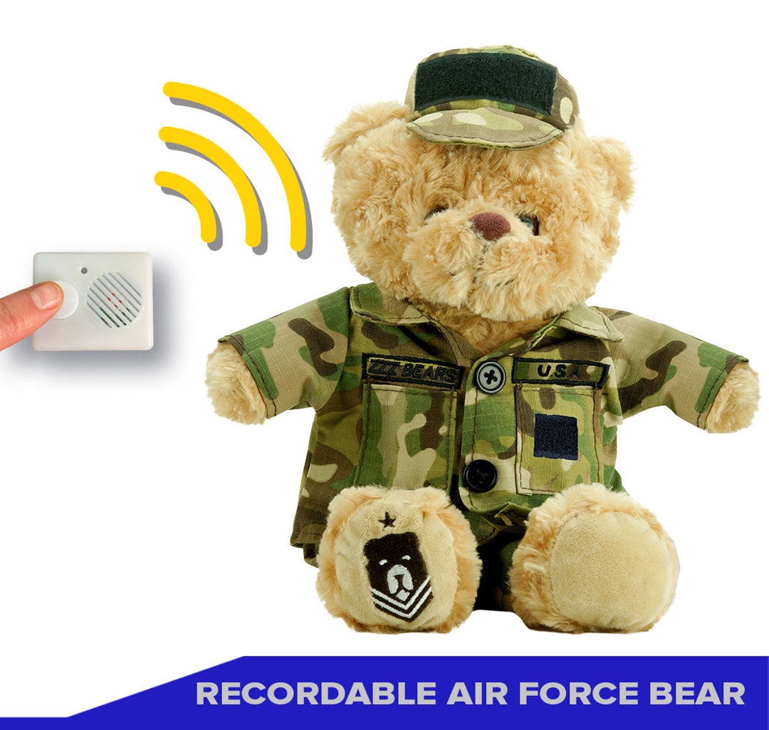 Recordable Air Force Teddy Bear - Etsy Mexico