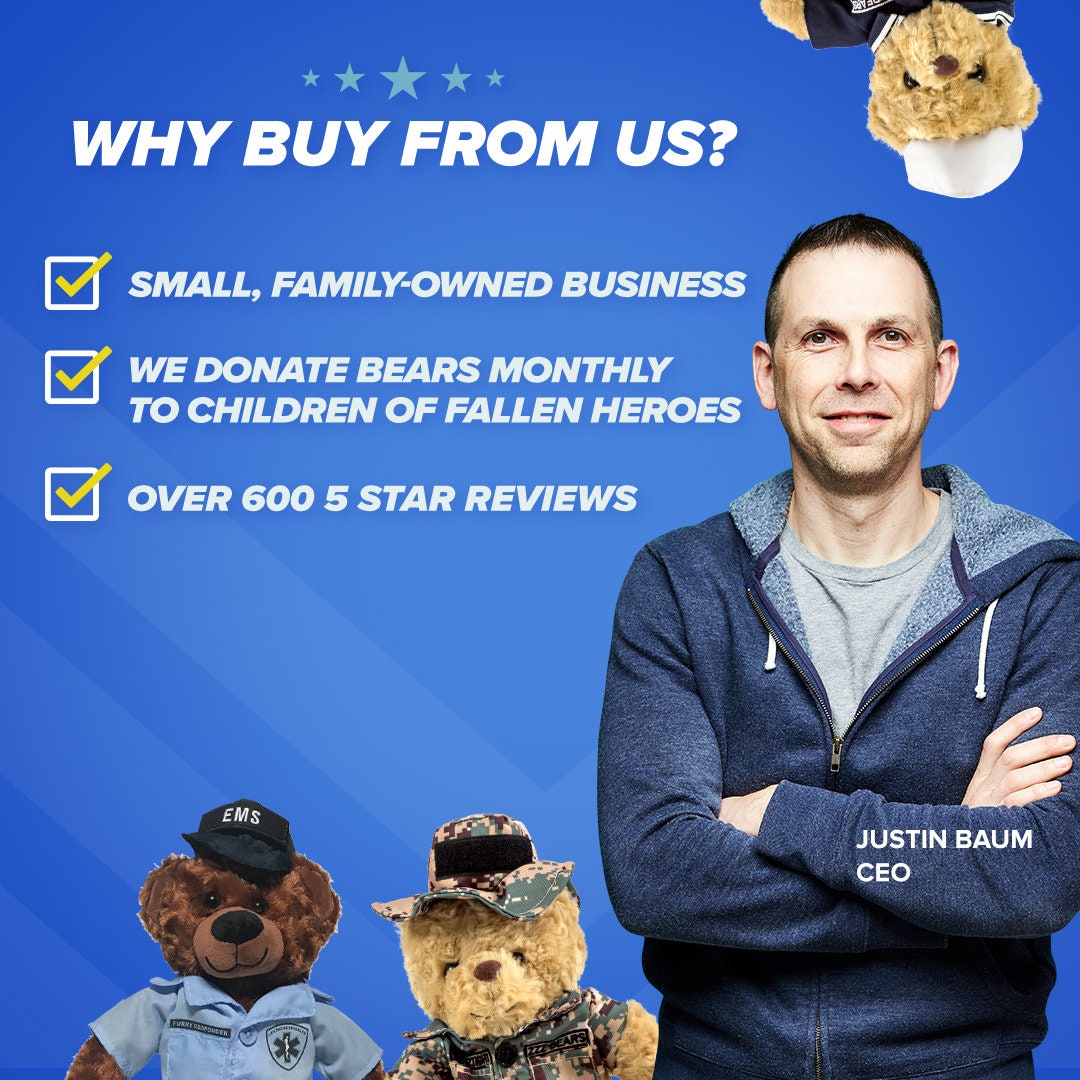 Personalized Marine Teddy Bear