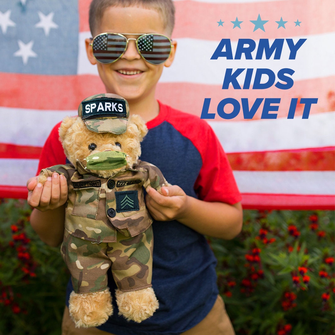 Recordable Army Teddy Bear Etsy