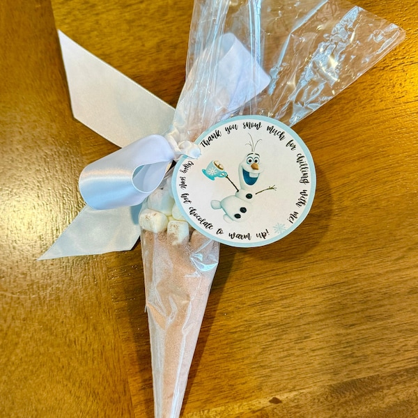 Gefrorene Olaf Heiße Schokolade Gastgeschenke Anhänger