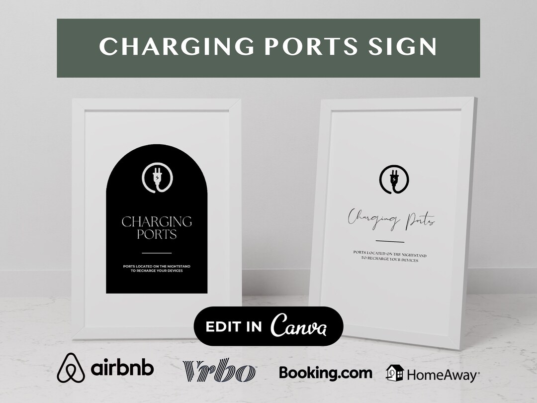 Charging Station Sign | Charging Bar Sign | Party Charging | Wedding ...