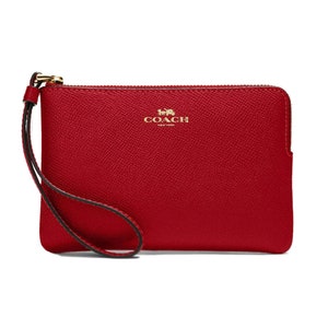 Coach Corner Zip Wristlet