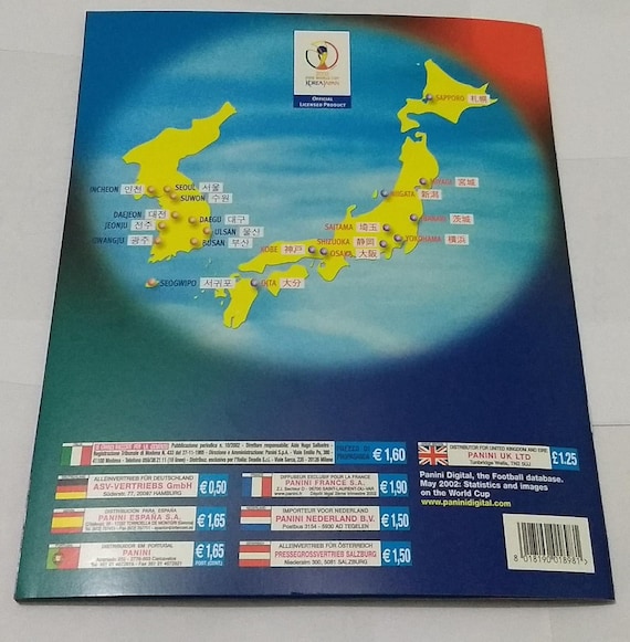 Sealed Panini 2002 FIFA World Cup Korea Japan Album – Printed