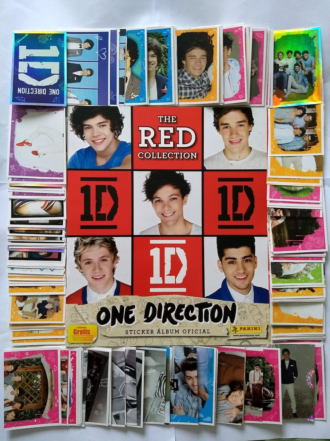 Panini ONE DIRECTION With All 200 Stickers COMPLETE Album Harry