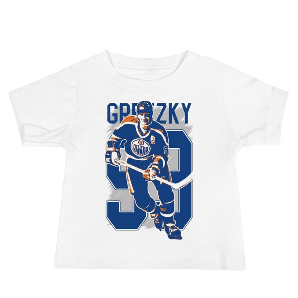 Wayne Gretzky Infant Shirt, The Great One, Edmonton Oilers, Gretzky Kids Shirt, Hockey Player, NHL Shirt, Vintage Sports Tee