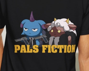 Palworld Pals Fiction T-Shirt: Depresso Lamball Gamer Tee, Comfort Colors Oversize Video Game Apparel