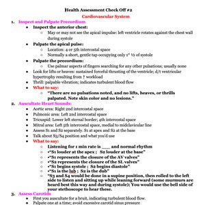 Check Off 2: Health Assessment
