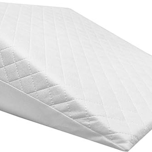 Orthopedic Bed Wedge Pillow Memory Foam Multi-Purpose - Reduce Back Pain, Snoring & Breathing Problems- Made in UK - Hypoallergenic Pillow