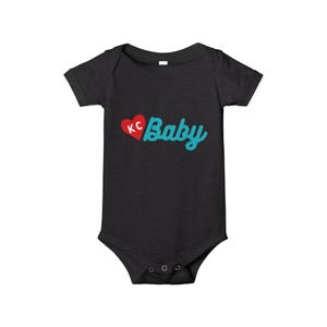 Kansas City Baby Onesie, 100% Cotton Jersey One-Piece, KC Current Short-Sleeve Bodysuit, Boy/Girl Gift, KC Baby Clothes, KC Baby Outfit image 6