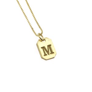 Collar con Letras – Plata de Ley Chapada en Oro, Joyas con Iniciales Personalizadas