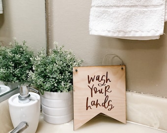 Wash your hands sign