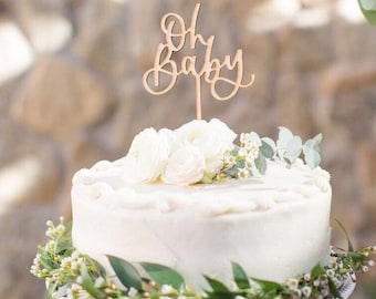 Oh Baby Cake Topper | Baby Shower Cake Topper | Baby Cake Topper
