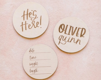 Birth Announcement Bundle | Baby Boy, Baby Girl, Hospital Photos, New Baby, Baby Announcement