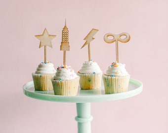 Set of Superhero Cupcake Toppers | Cupcake Toppers | Kids Party | Birthday Party | Cupcake Decorations | Superhero Party | Super Heroes
