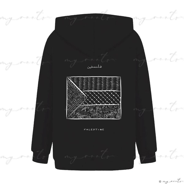 Hoodie - flag of palestine