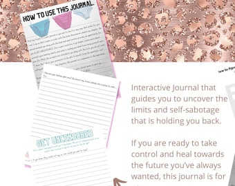 Therapeutic Stress Relief Journal Personal Development Workbook Self Help Journal Digital Planner Goodnotes Wellness Therapy Journal
