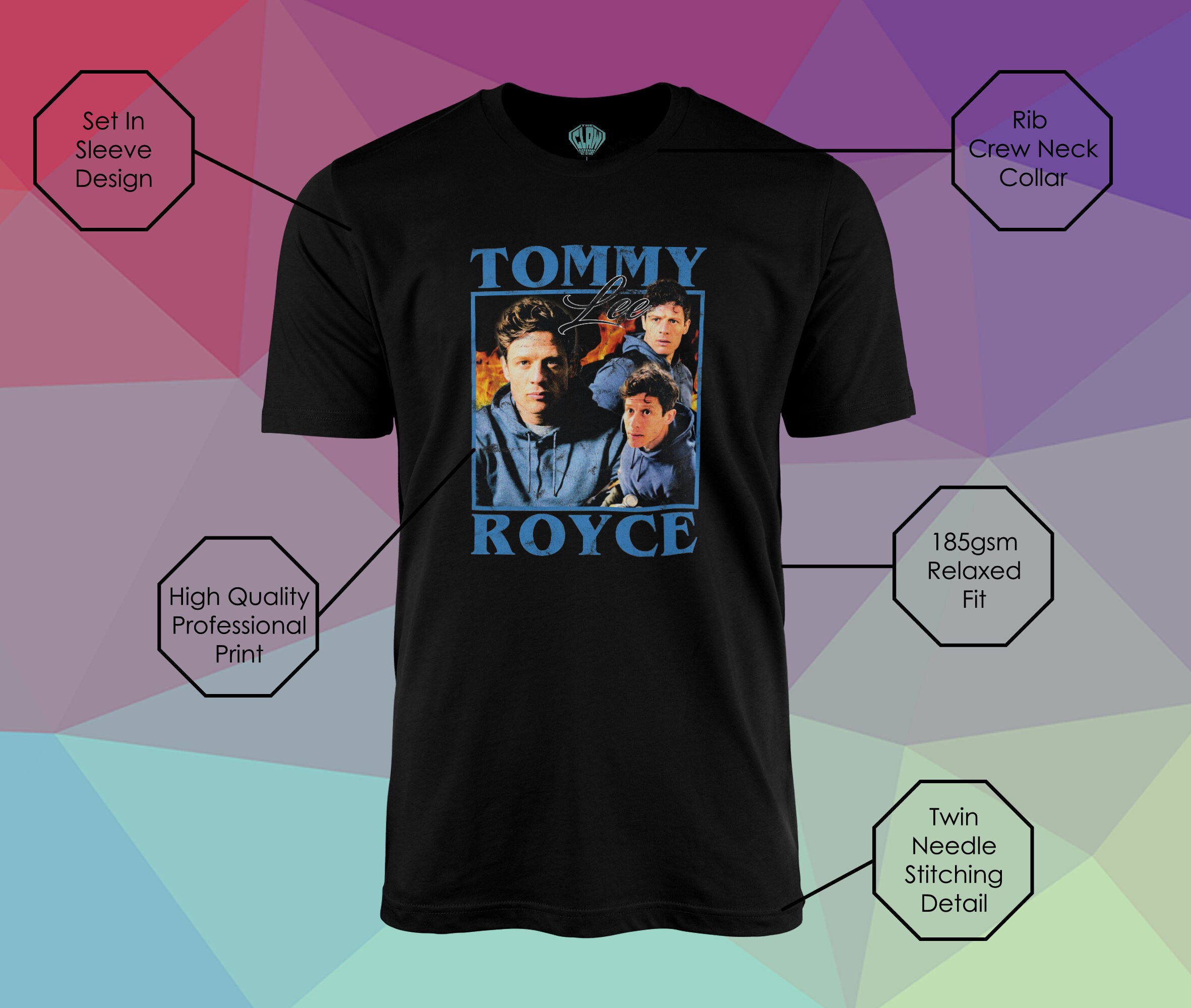 Tommy Lee Royce 90's Bootleg T-shirt Black - Happy Valley James