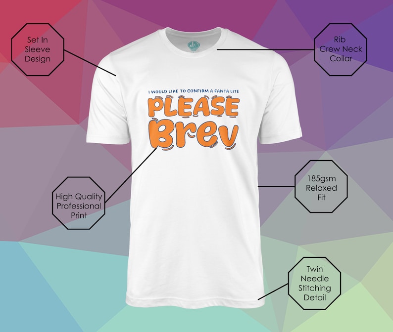 Fanta Lite Please Brev Tshirt White Castillo Tiktok Sounds Meme Funny Sidemen Inspired Fan Art