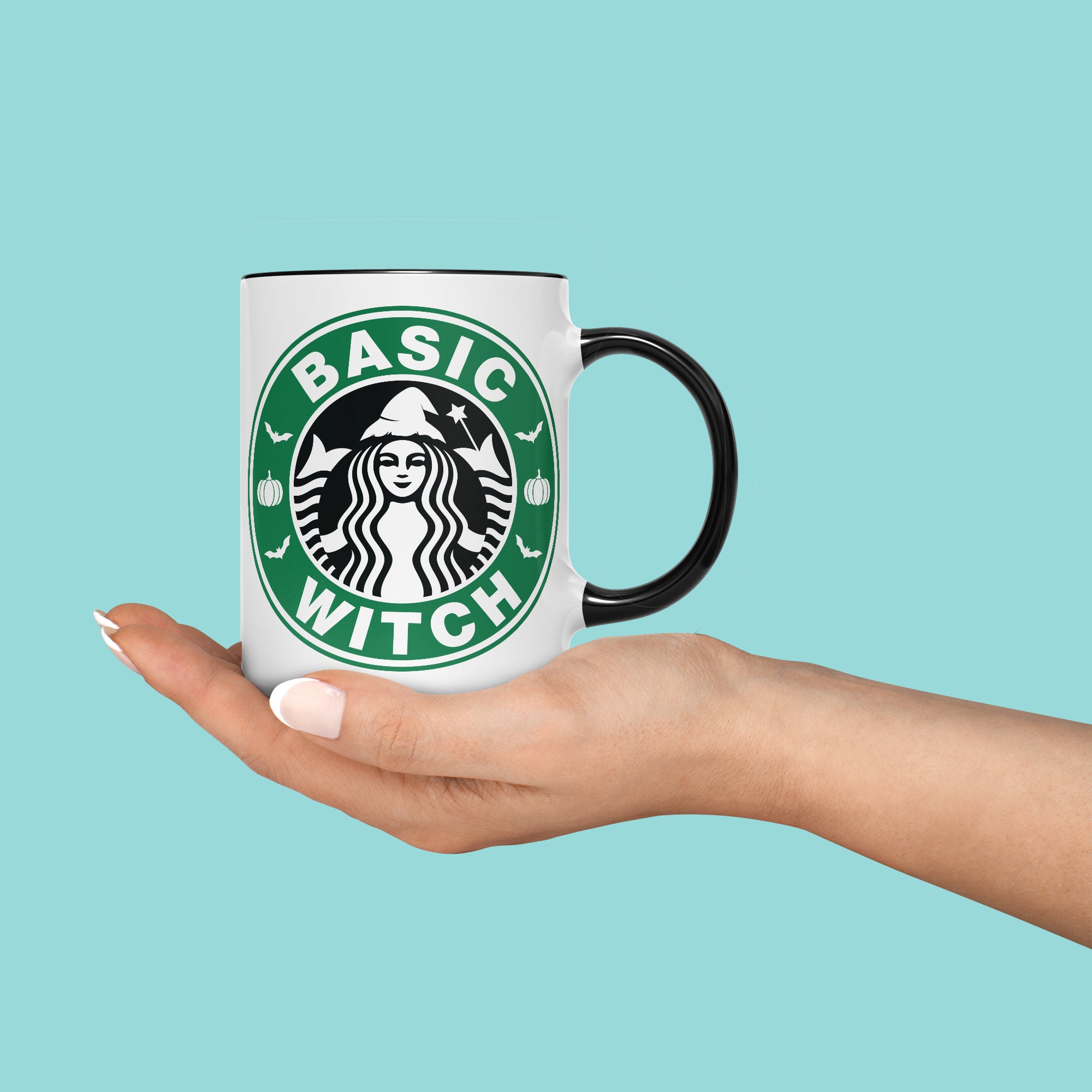 Basic Witch Mug: Starbucks Inspired Spooky Witch Design - Etsy