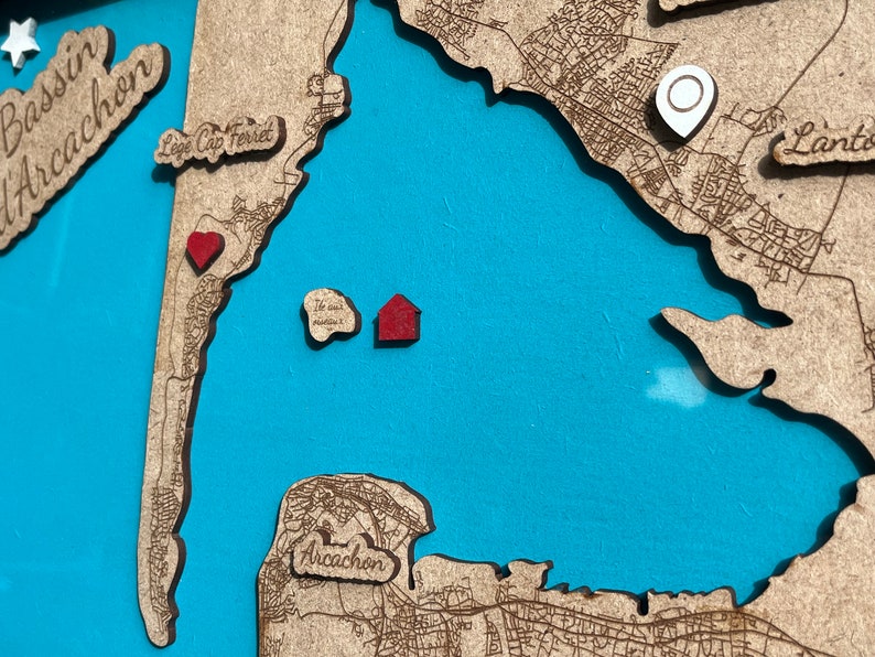 Carte relief bassin d’arcachon image 4