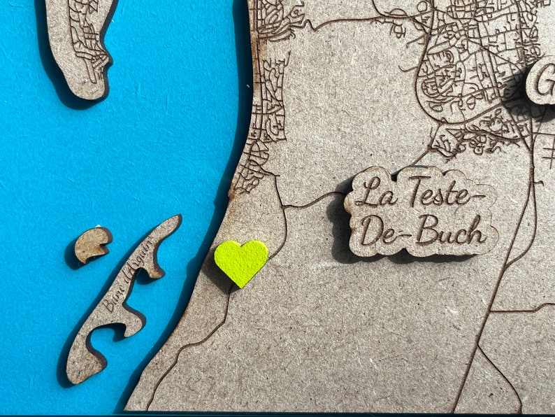 Carte relief bassin d’arcachon image 3