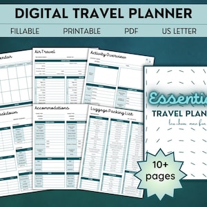 Planejador de viagens Essentials - Planejador digital - Carta dos EUA