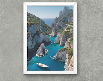 Capri Coastline Print: Luxury Italian Photography (Digital Download)